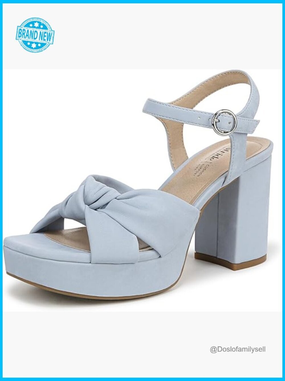 Women's Platform Heeled Sandal Block Heel Open Toe Dressy Sandals Summer